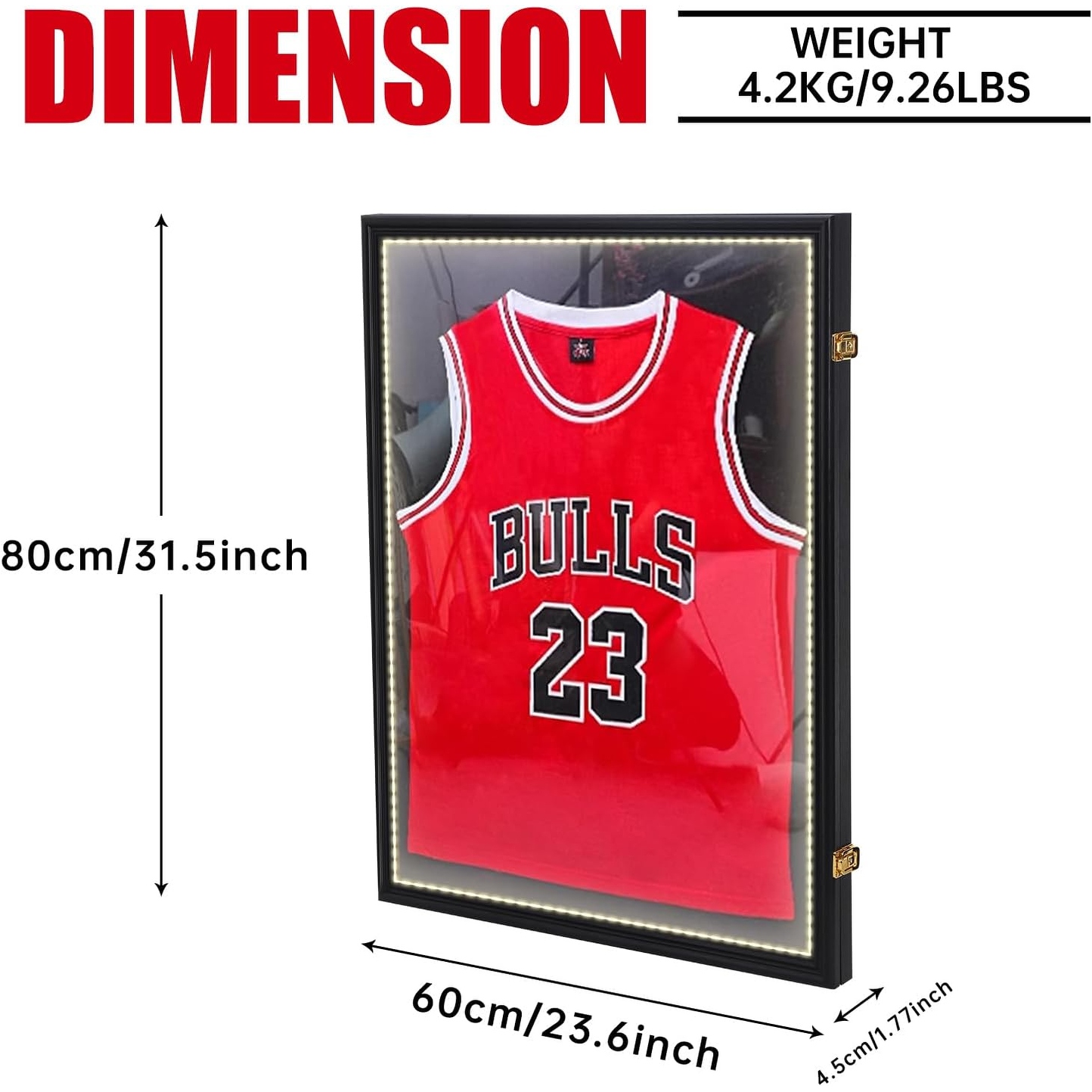 Jersey Display Shadow Boxes Display Cases IHEIPYE Case Large